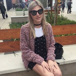 Anine Bing size medium pink wool jacket